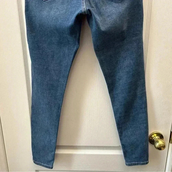 Topshop Moto Jamie Button Fly Skinny Jeans Medium Blue Denim Size 26 - Picture 8 of 14